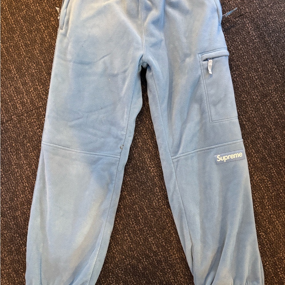 Supreme Light Blue Fleece Pants